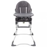 szürke és fehér babaetetőszék