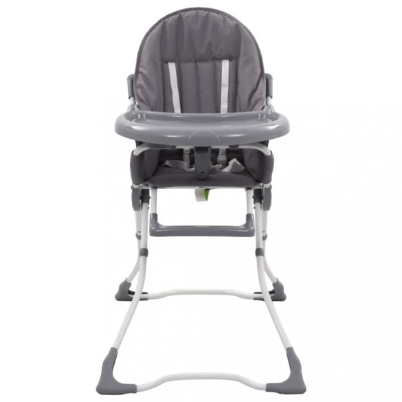 szürke és fehér babaetetőszék