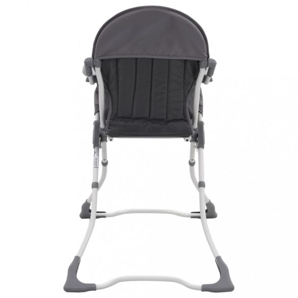 szürke és fehér babaetetőszék