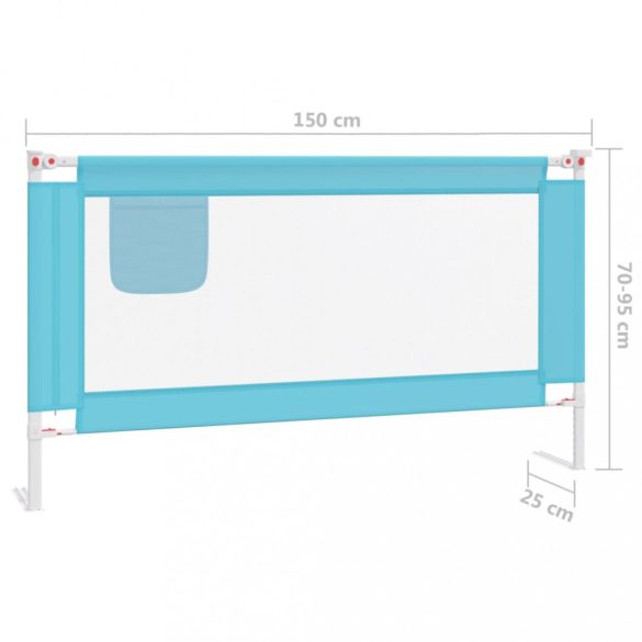 kék szövet biztonsági leesésgátló 150 x 25 cm