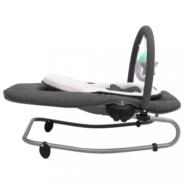 antracitszürke acél babaugráló