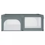 világosszürke oxford szövet babajáróka 2 ajtóval