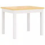 4 részes fehér és bézs MDF gyerekasztal- és székkészlet