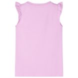 Lila fodros ujjú gyerekpóló 128