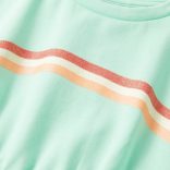 Élénkzöld gyerekruha húzózsinórral 128