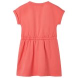 Korall színű gyerekruha húzózsinórral 104