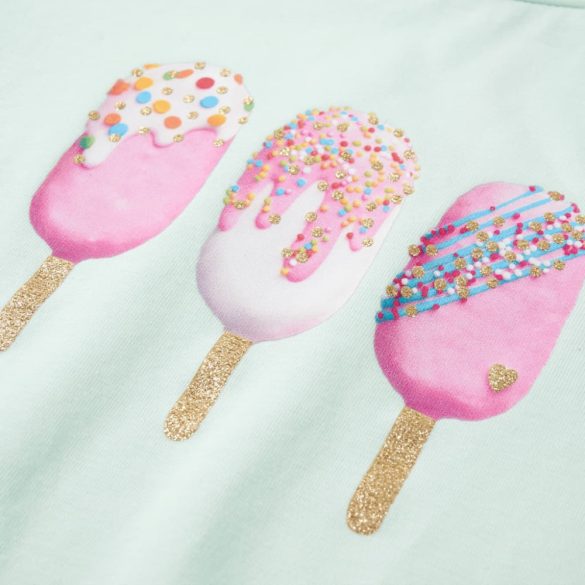 Világosmenta színű gyerekpóló 104