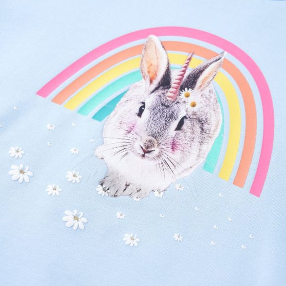 Világoskék gyerekpulóver 116