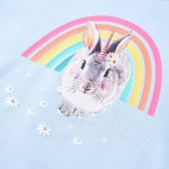 Világoskék gyerekpulóver 128