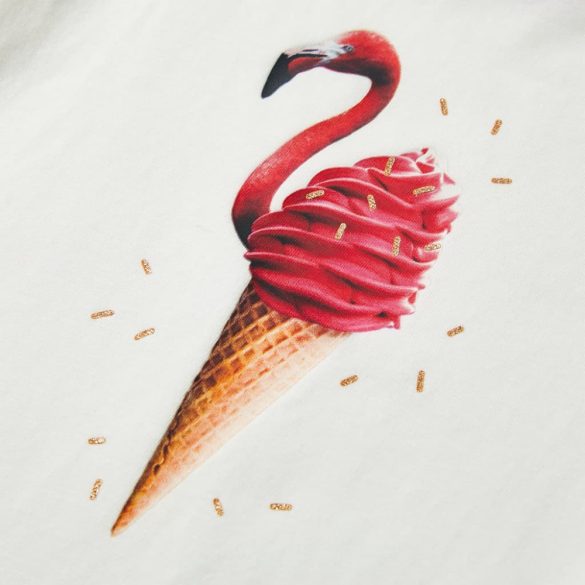 Ekrü színű gyerekpóló 140