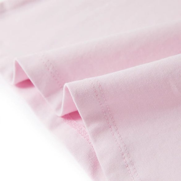 Halvány rózsaszín buggyos ujjú gyerekpóló 104