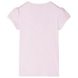 Halvány rózsaszín buggyos ujjú gyerekpóló 116