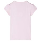 Halvány rózsaszín buggyos ujjú gyerekpóló 128