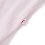 Halvány rózsaszín buggyos ujjú gyerekpóló 128