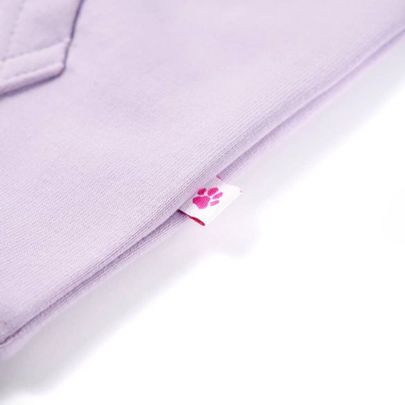 Lila kapucnis gyerekpulóver 104