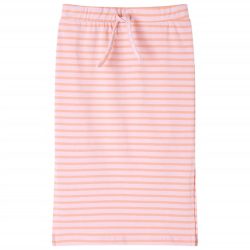 Rózsaszín csíkos egyenes gyerekszoknya 104
