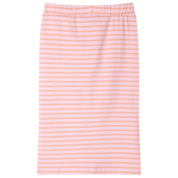 Rózsaszín csíkos egyenes gyerekszoknya 128