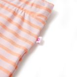 Rózsaszín csíkos egyenes gyerekszoknya 140