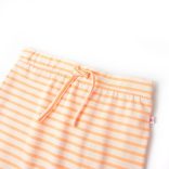 Fluoreszkáló narancssárga csíkos egyenes gyerekszoknya 128