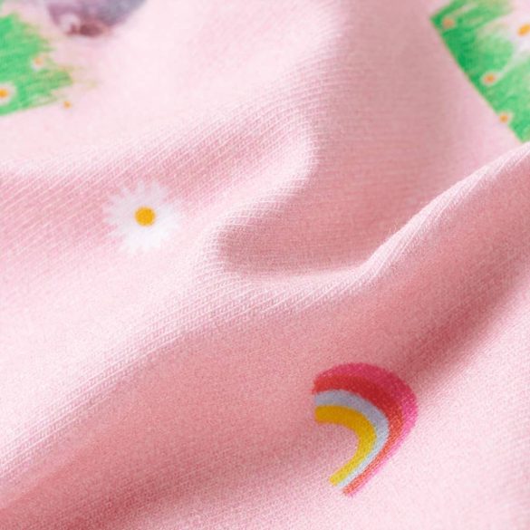 Világos rózsaszín gyerekrövidnadrág húzózsinórral 128