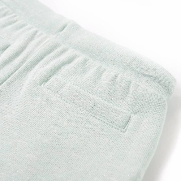 Vegyes világos mentaszínű gyerekrövidnadrág húzózsinórral 116