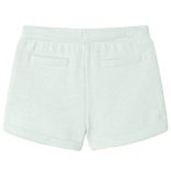 Vegyes világos mentaszínű gyerekrövidnadrág húzózsinórral 128