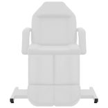 fehér műbőr kozmetikai kezelőszék 180 x 62 x 78 cm