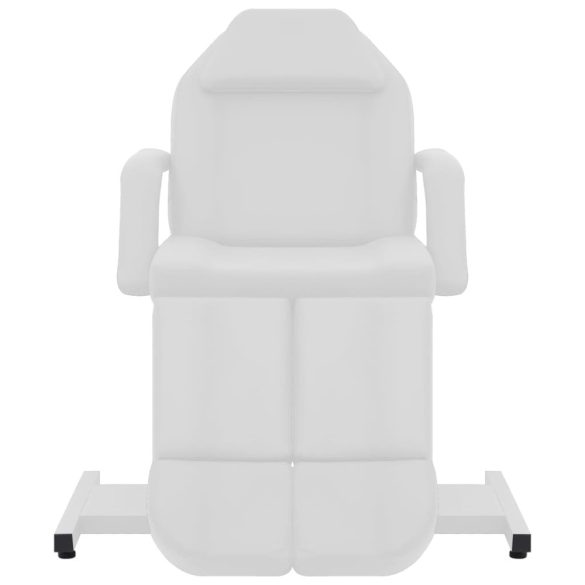 fehér műbőr kozmetikai kezelőszék 180 x 62 x 78 cm