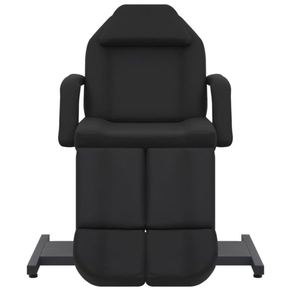 fekete műbőr kozmetikai kezelőszék 180 x 62 x 78 cm