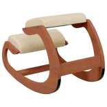 krémszínű nyír furnérlemez térdelőszék 55 x 84 x 55 cm