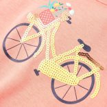 Neon korall gyerekpóló 128