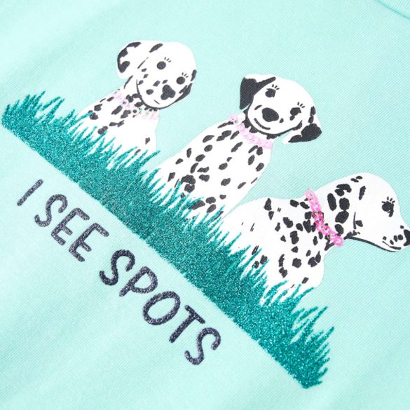 Világosmenta színű gyerekpóló 140