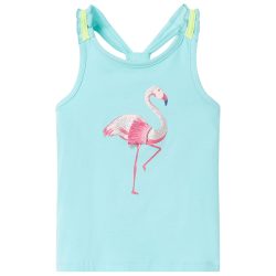 Világosmenta színű gyerek felső 140