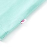 Világosmenta színű gyerek felső 140