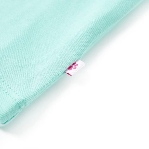 Világosmenta színű gyerek felső 140