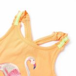 Élénk narancssárga gyerek felső 128