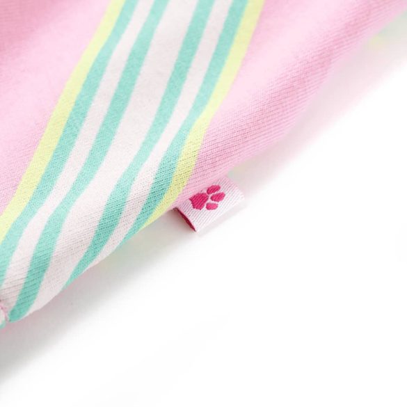 Rózsaszín ujjatlan gyerekruha húzózsinórral 128