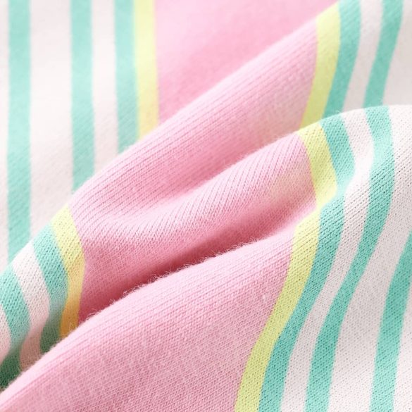 Rózsaszín ujjatlan gyerekruha húzózsinórral 128