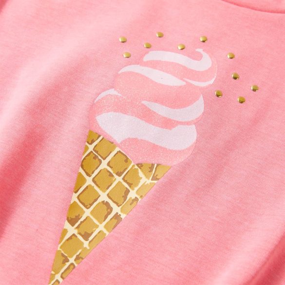 Fluo rózsaszín gyerekpóló 116