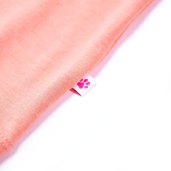 Neon korall gyerekpóló 128