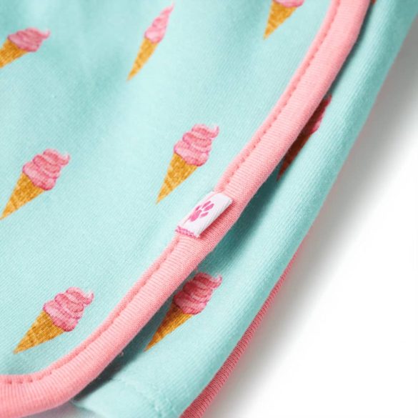 Mentaszínű gyerekrövidnadrág húzózsinórral 128