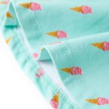 Világosmenta színű gyerekszoknya 104