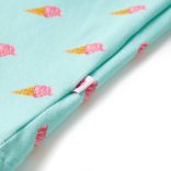 Világosmenta színű gyerekruha húzózsinórral 128