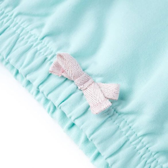 Világoskék kapucnis gyerekpulóver 104