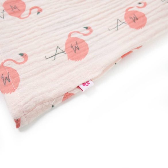 Halvány rózsaszín fodros gyerekruha 128