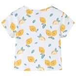 Ekrü színű gyerekpóló csomós szegéllyel 116