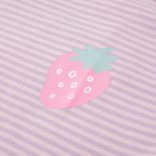 Lila fodros ujjú gyerekpóló 104