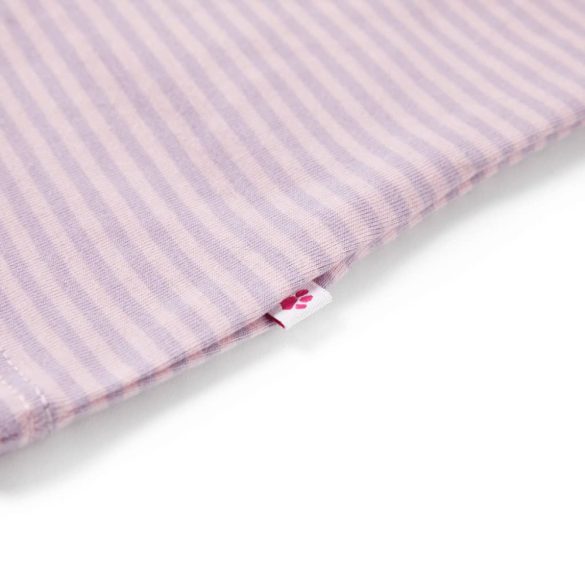 Lila fodros ujjú gyerekpóló 104