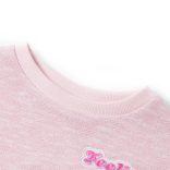 Világoslila gyerekpulóver 128