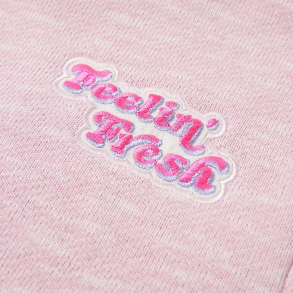 Világoslila gyerekpulóver 128